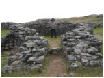 Hardknott Roman Fort - Brian in the bathing room