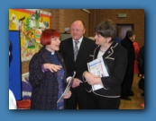 Rev Emma Rutherford, Alderman Frank McCoubrey and the First Minister